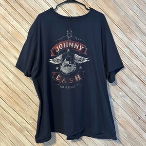 Johnny Cash Graphic Tee Men’s Short Sleeve Shirt Country Music